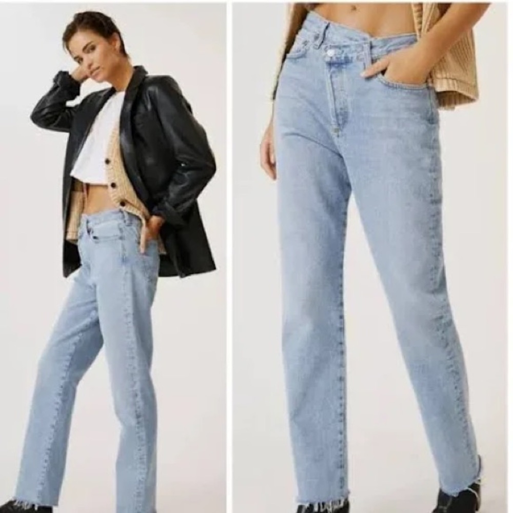Agolde Criss Cross waist jeans